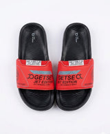 Stylish Genz Jawa Red Cushion Slides