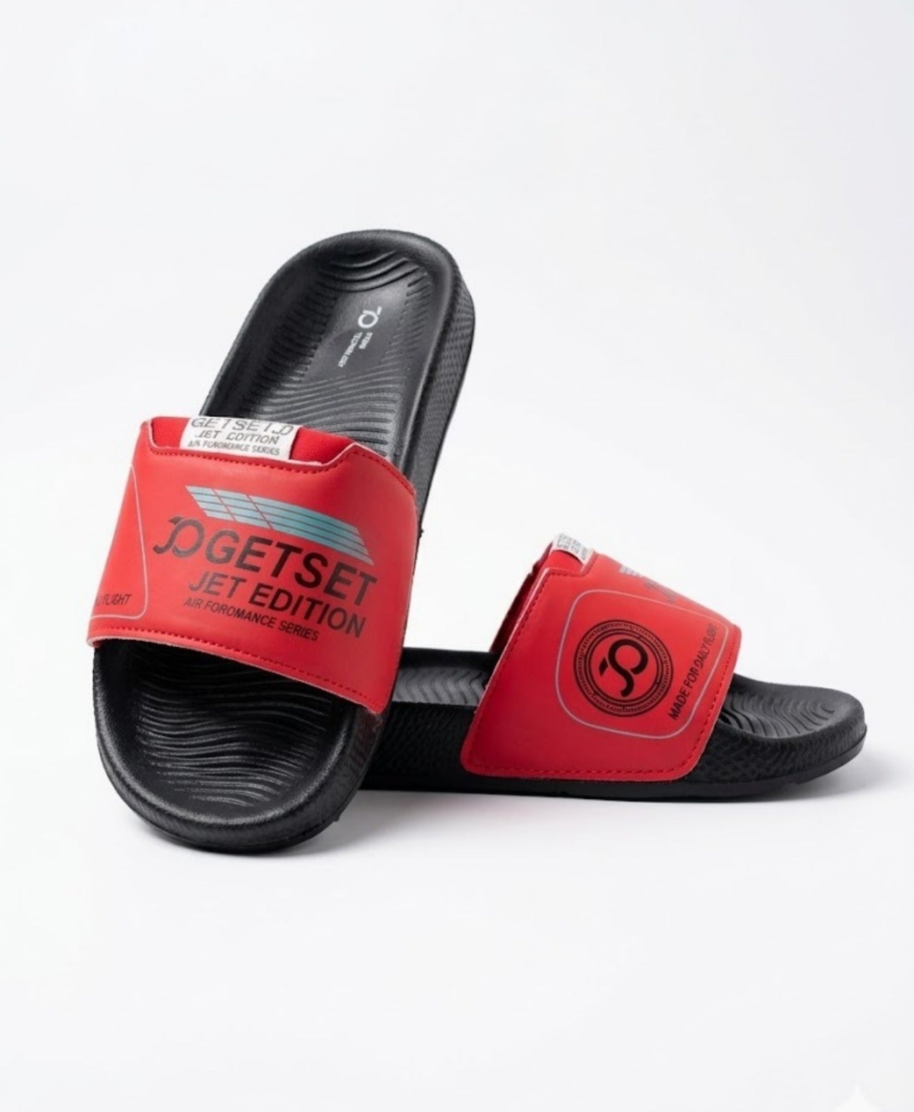 Stylish Genz Jawa Red Cushion Slides