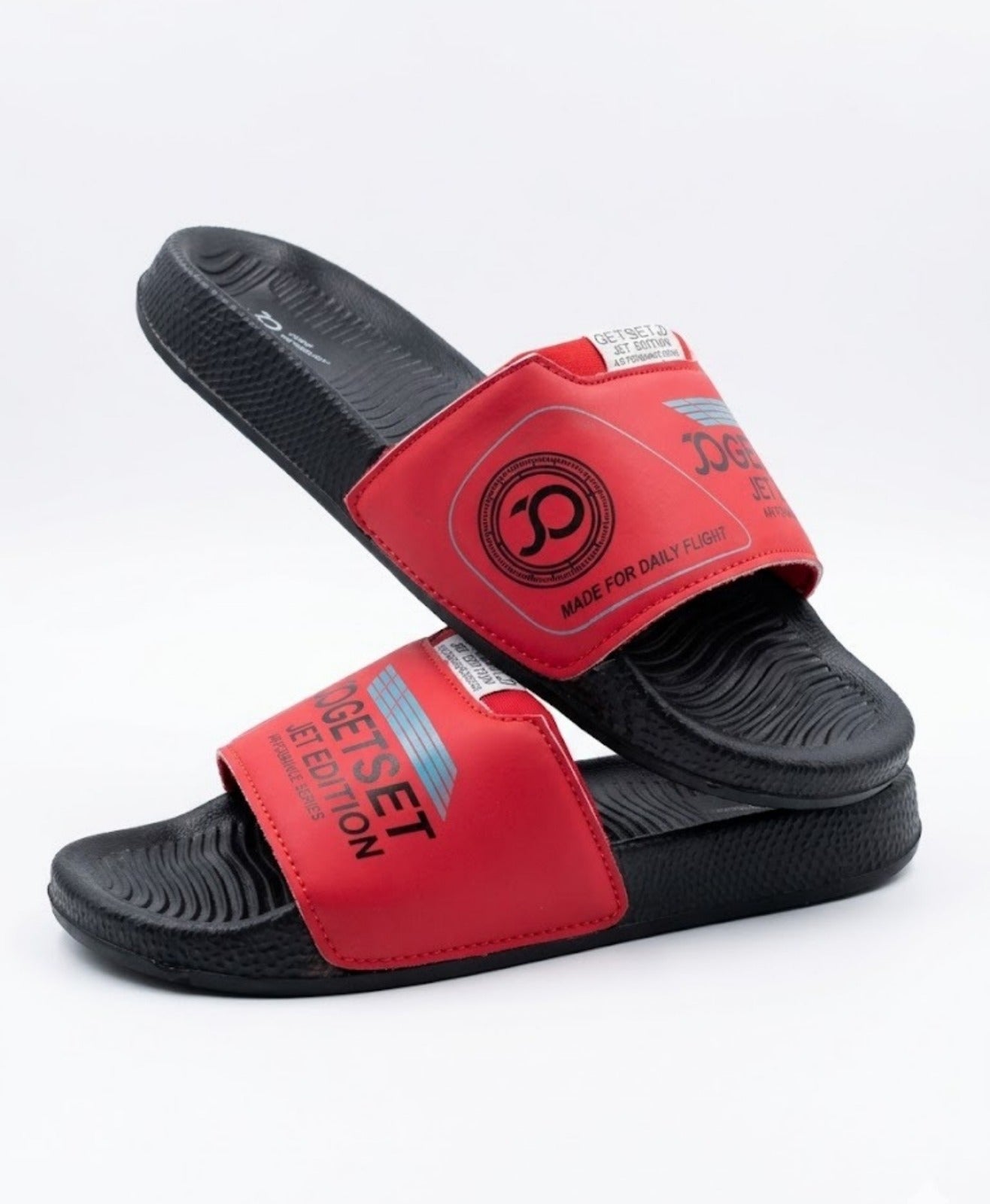 Stylish Genz Jawa Red Cushion Slides