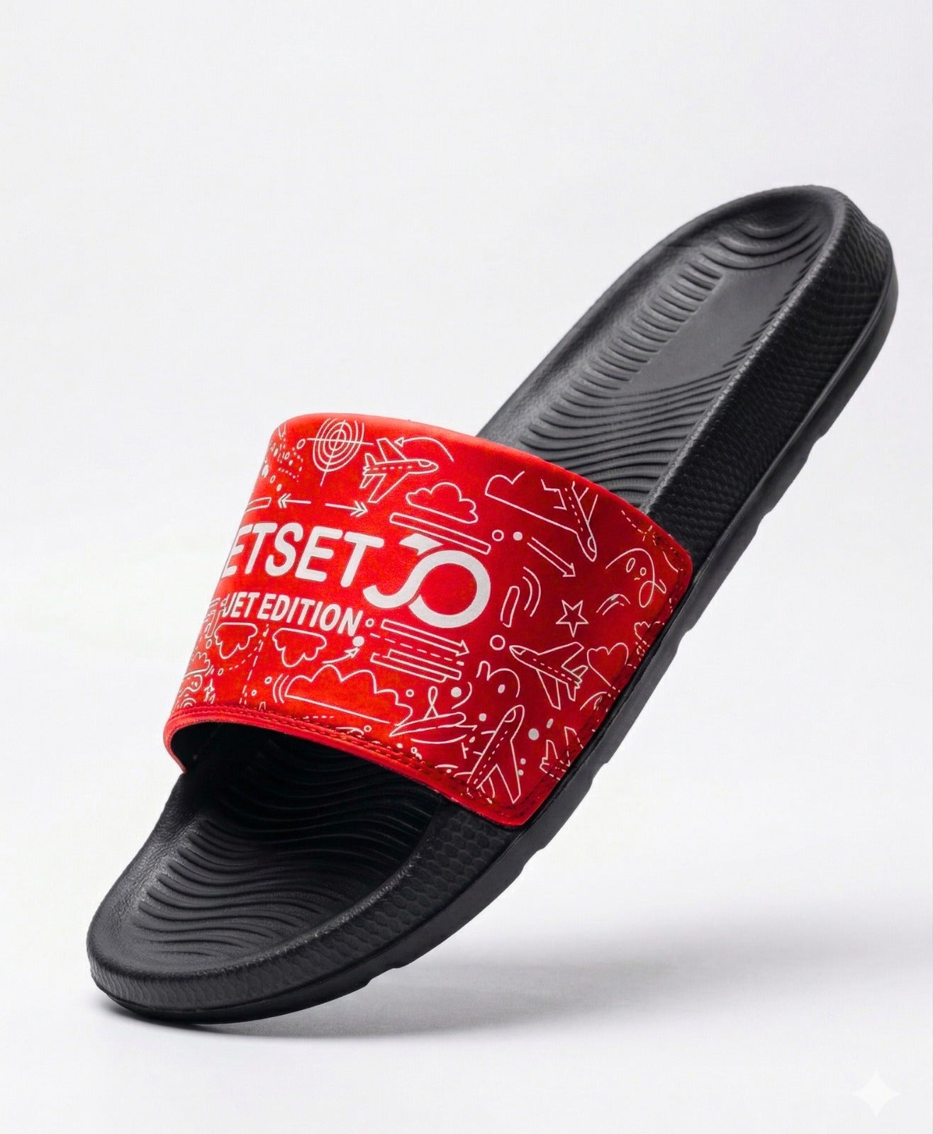 Stylish Genz Red Cushion Slides