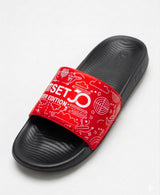 Stylish Genz Red Cushion Slides
