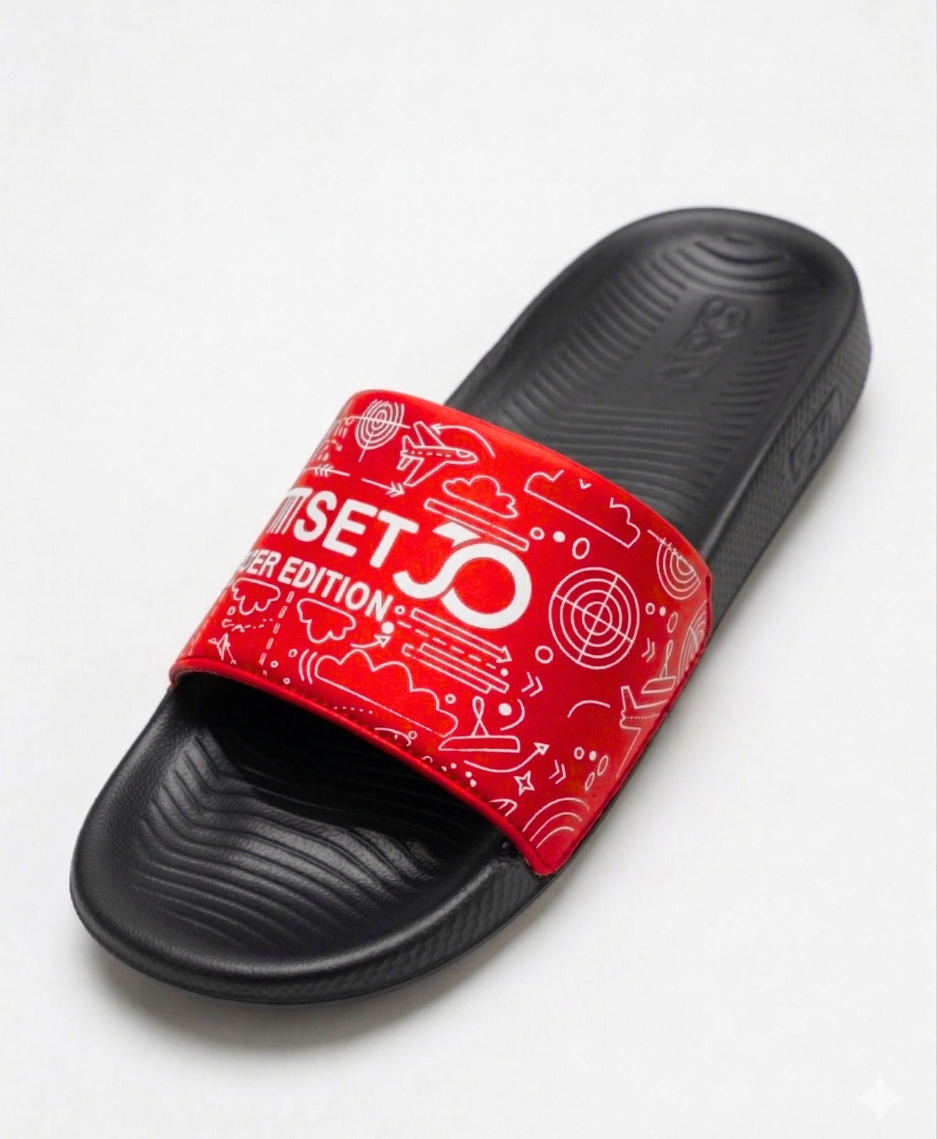 Stylish Genz Red Cushion Slides
