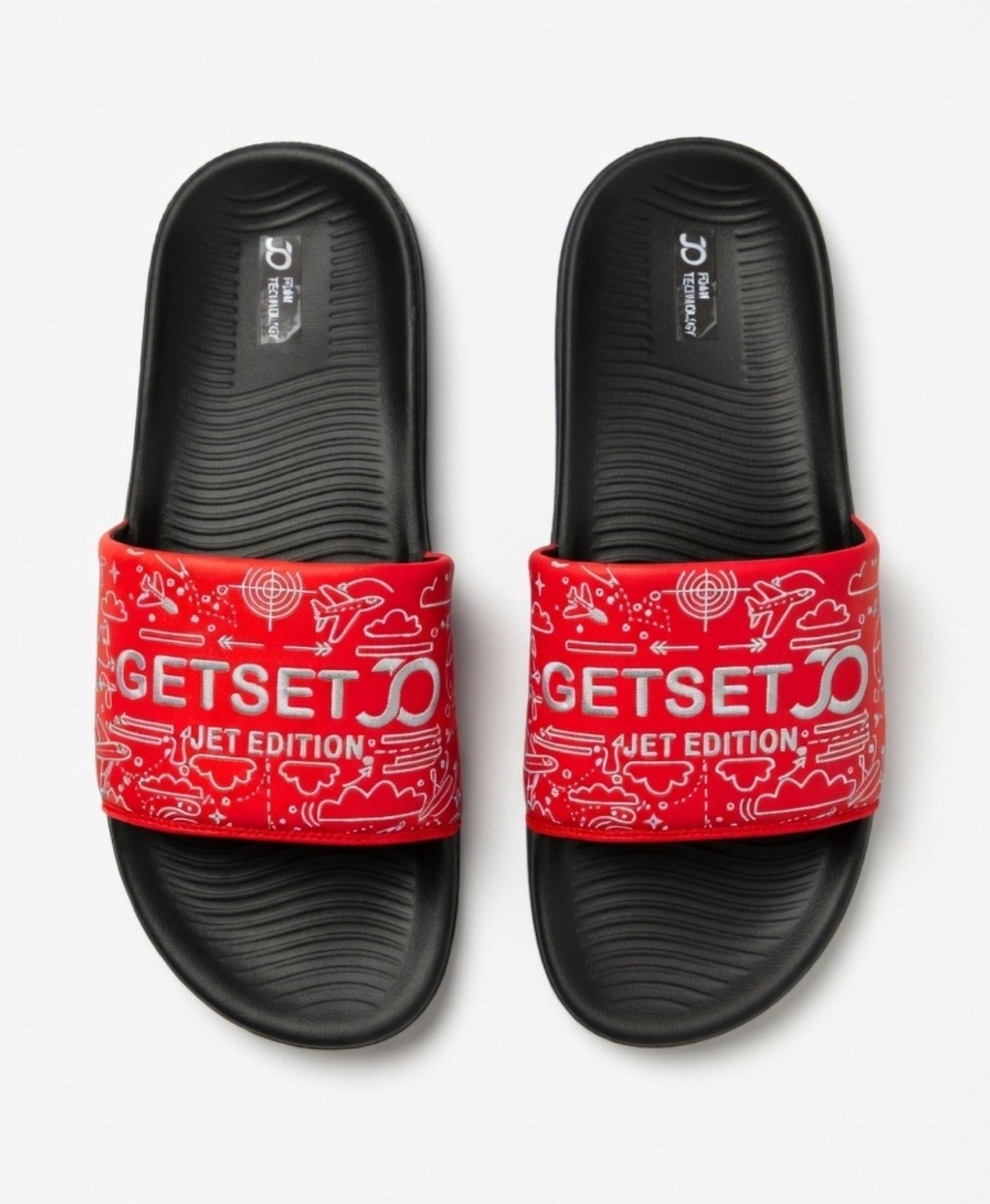 Stylish Genz Red Cushion Slides