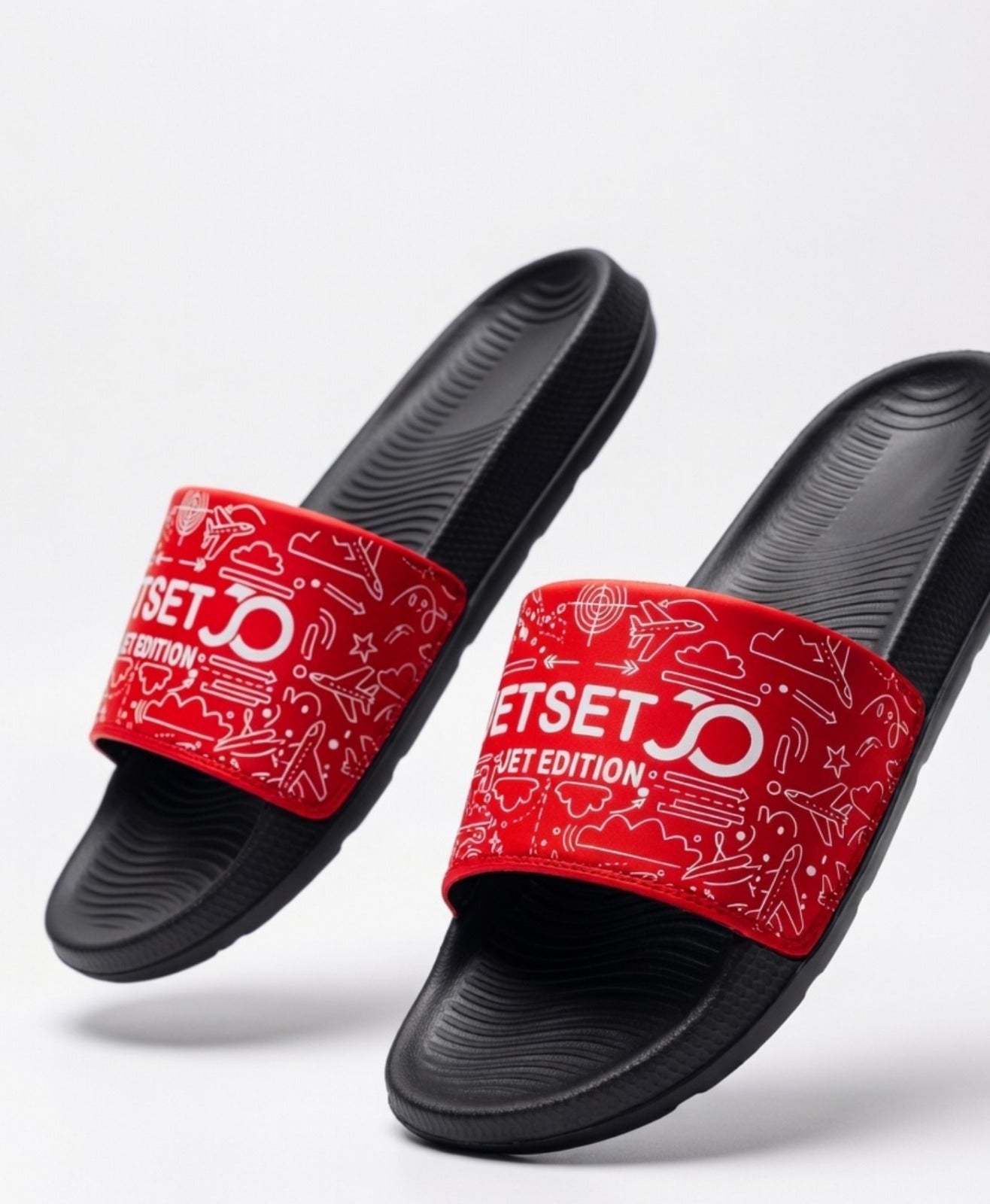 Stylish Genz Red Cushion Slides