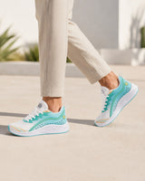 Mens Stylish Green Lightweight Shoes