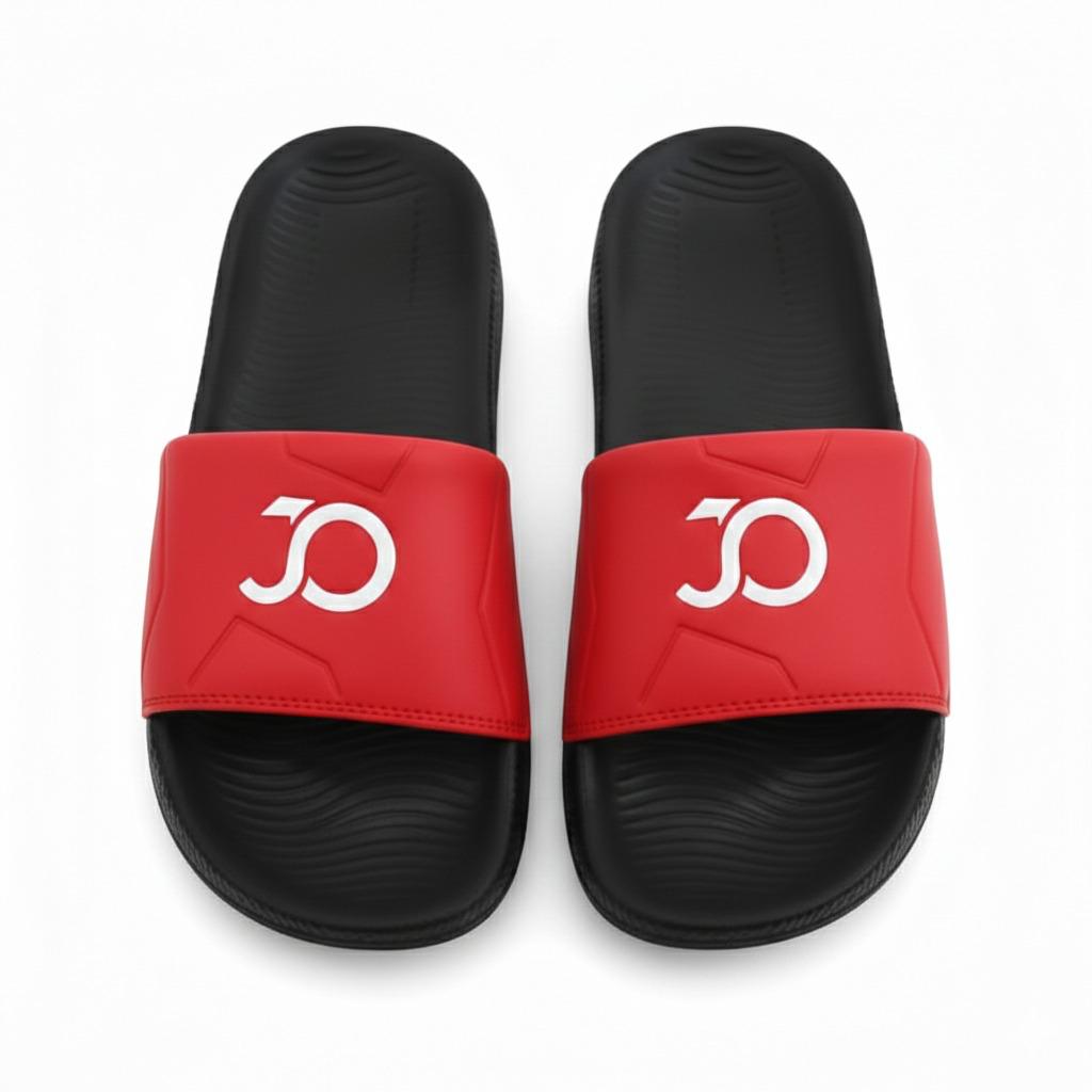 Stylish Genz Python Red Cushion Slides