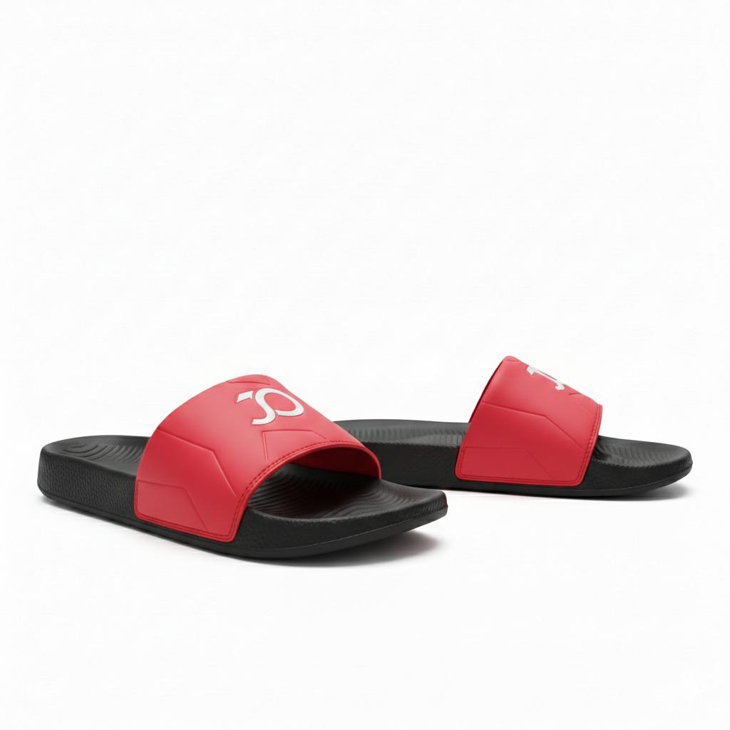 Stylish Genz Python Red Cushion Slides
