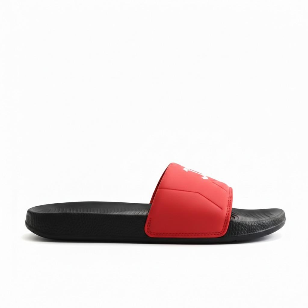 Stylish Genz Python Red Cushion Slides