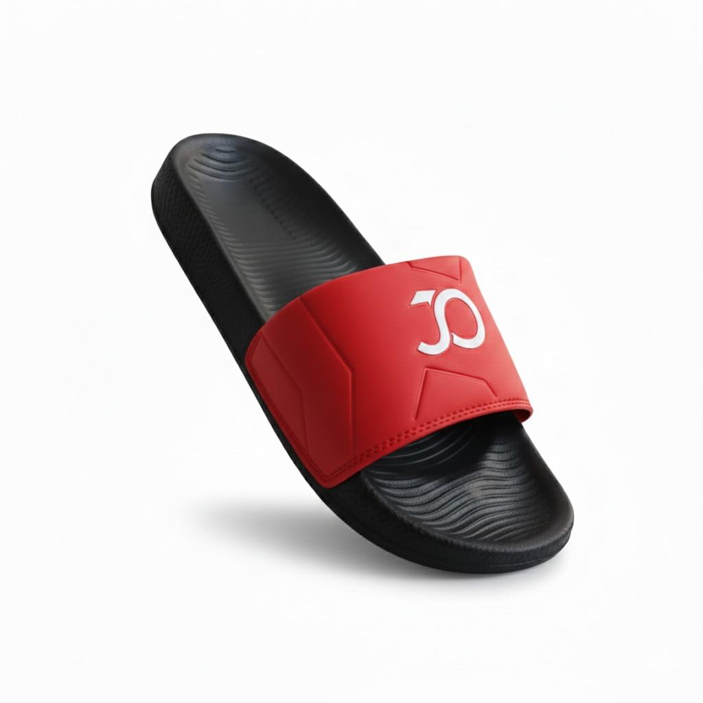 Stylish Genz Python Red Cushion Slides