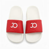 Stylish Genz Python White Cushion Slides
