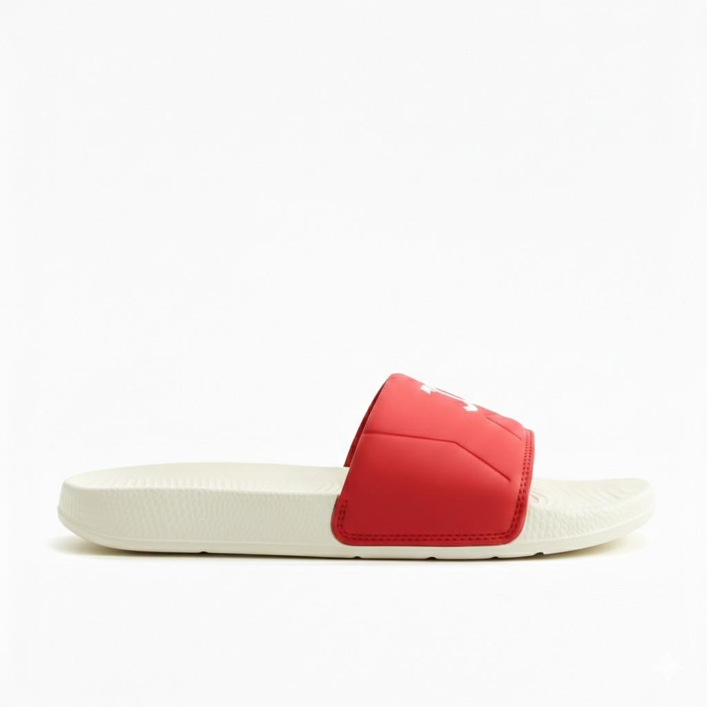 Stylish Genz Python White Cushion Slides