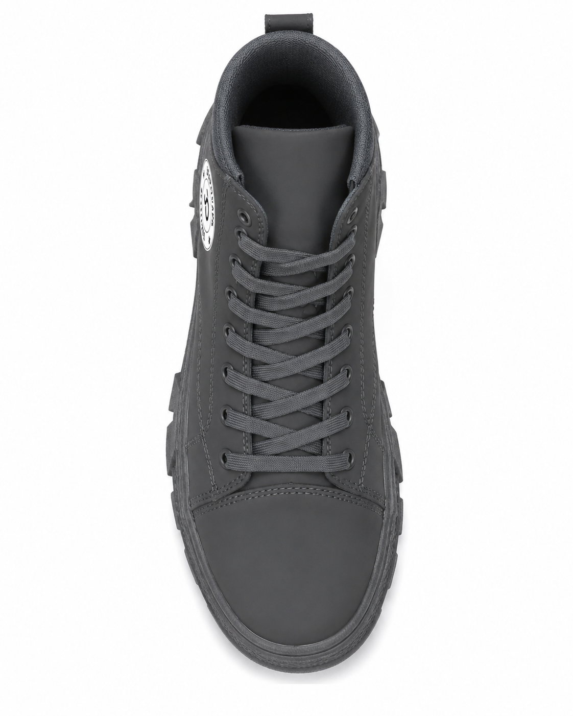 Grey High-Top Boot