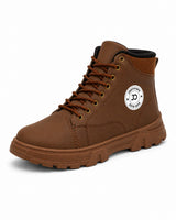 Brown High-Top Boot