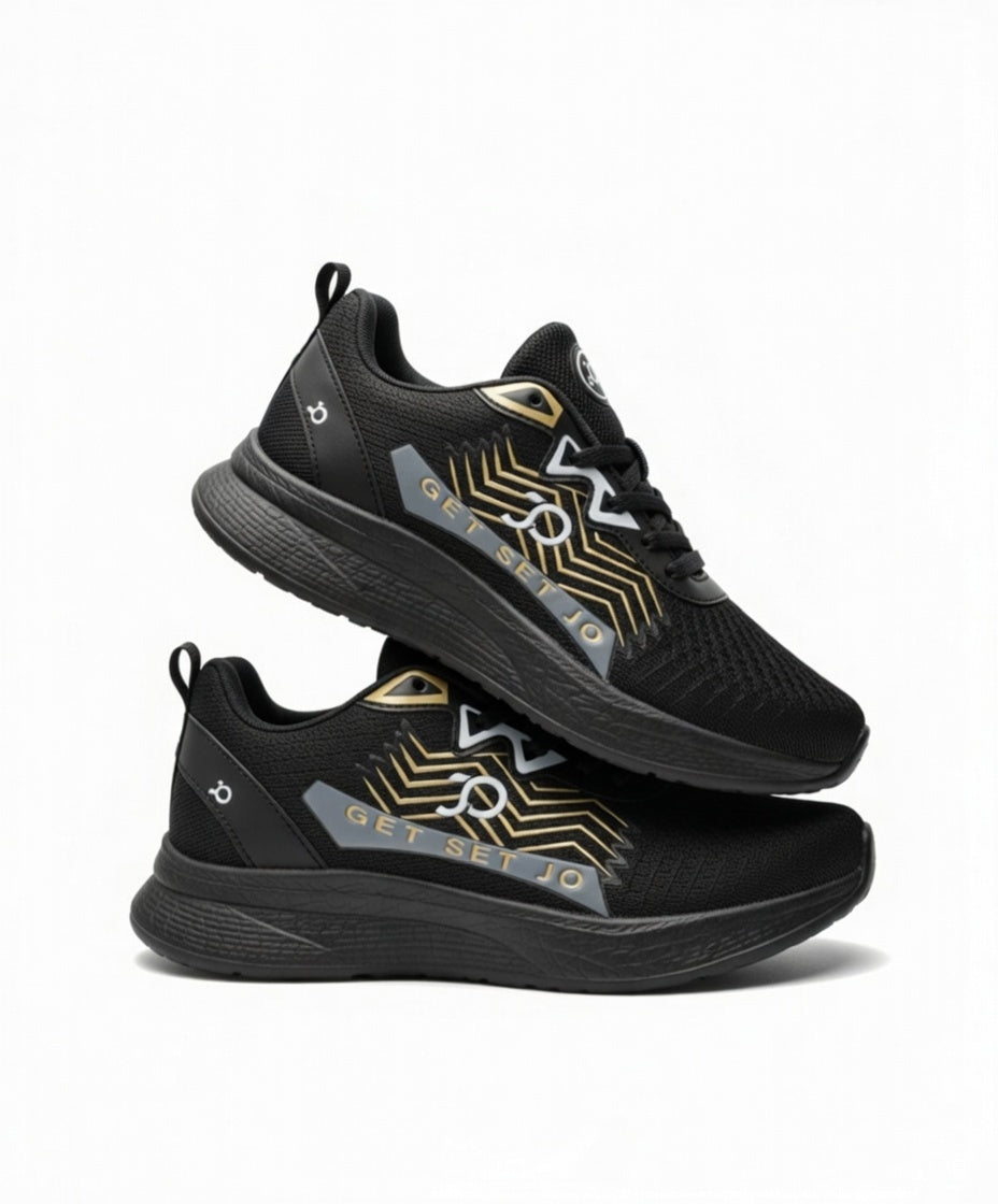 HAWK Black Mens Stylish Sports shoes for GenZ