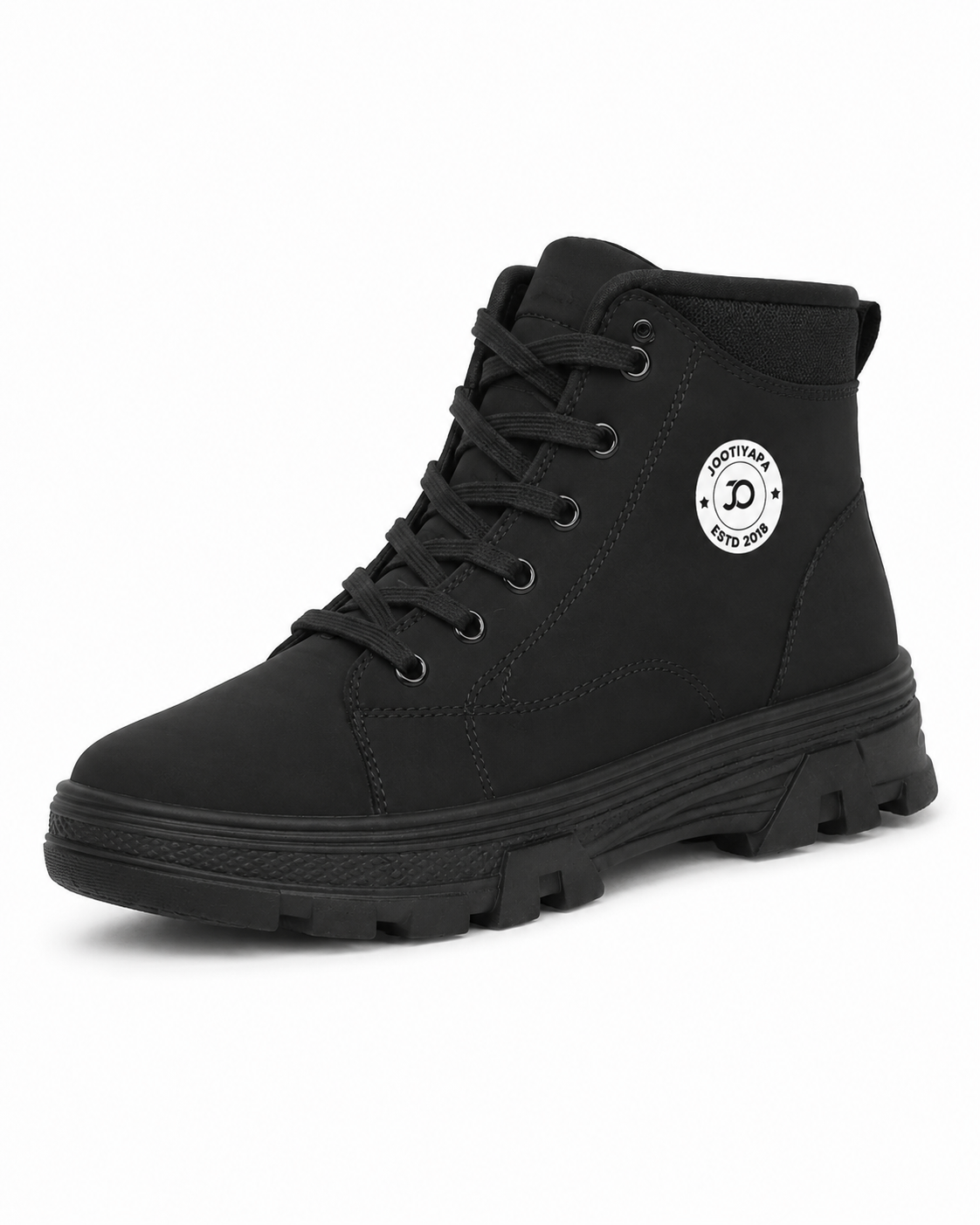 Black High-Top Boot