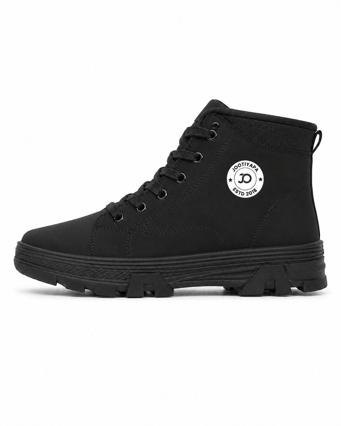 Black High-Top Boot