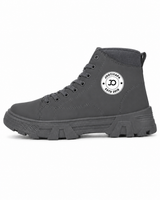 Grey High-Top Boot