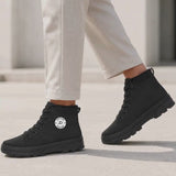 Black High-Top Boot