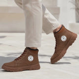 Brown High-Top Boot